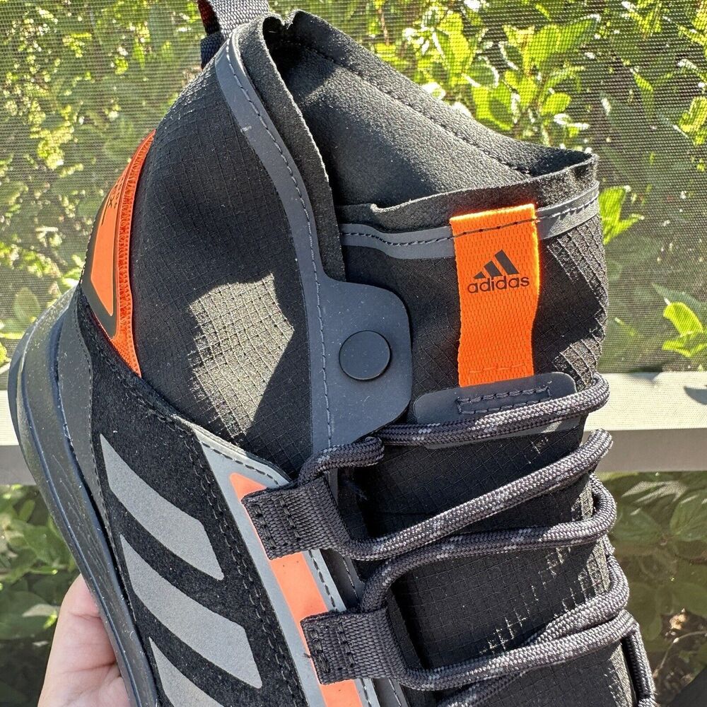 Adidas Terrex Hikster Mid Core Black Signal Orange Men's Shoes EH3529 Size 9.5 - Picture 12 of 15